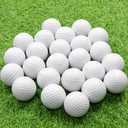 KOFULL Foam Golf Practice Balls, 24 Pack Realistic Feel and Limited Flight Training Balls for Indoor or Outdoor, White Soft Practice Golf Balls for Backyard