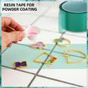 2 Rolls Resin Tape 2In216Ft Total Epoxy Tape High Temperature Resistant 220, Epoxy Tapes for DIY Jewelry River Table Spray Painting Welding Electronic Heating, No Residue, 2Rolls1.96In108Ft