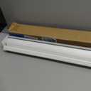 ChrisDowa Cordless Zebra Blinds for Windows, Dual Layer Free-Stop Light Filtering Window Roller Shades, Pull Down Privacy Zebra Shades for Home, Office, Bedroom, Door (47" W x 72" H, White)