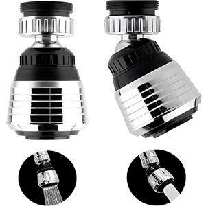 2PCS 360 Degree Swivel Faucet Aerator Deluxe Water Saving Faucet Sprayer Water Saving Bubbler Pressurized Faucet Filter Kitchen Accessories (360 Degree, Count, 2)