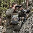 SMONT Tactical Molle Admin Pouch Detachable Magazine Pouches Plate Carrier Accessory Chest Bag for Men