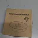 SEIRMEP Solar Fountain with 2000mAh Battery & Works in Cloudy Day, Upgrade Glass Solar Water Fountain Pump 3 Spray Height Adjustment, Solar Bird Bath Fountains with 7 Nozzles for Garden, Pool, Pond