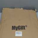 MyGift Burnt Wood Large Serving Tray with Handles, 20 x 14 Ottoman Tray, Breakfast, Coffee Server Tray