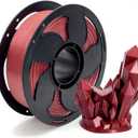 Metal Wine Red Glitter PETG Filament 1.75mm High Intensity 3D Printer Filament, 1kg (2.2lbs) Spool Toughness Enhanced PETG 3D Printing Filament Fit Most FDM Printer