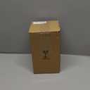 Black Ceramic Flower Vase, 8 Inch Ribbed Vase for Pampas Grass, Fresh or Dried Flowers, Decorative Centerpiece for Living Room, Kitchen, Bookshelf, Office Decor