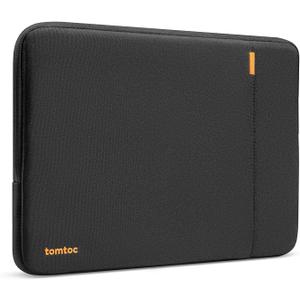 tomtoc 360 Protective Laptop Sleeve for 16-inch MacBook Pro M5 Pro/Max (2026) A3428 A3429, M4/M3/M2/M1 A3403 A3186 A2991 A2780, Water-Resistant MacBook Case Bag with Accessory Pocket Fits Dell XPS 16 (Black)