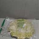 Snowkingdom Set of 12 Gold Metallic Placemats Laminated Vinyl Round Leaf Dinning Table Place Mats Bulk Decorative Halloween Thanksgiving Christmas Party Wedding Holiday Festival