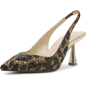 Betsey Johnson Women's Clark, Light Brown/Black Leopard Print, Size 10, Width Medium