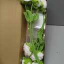 GhuaH 6 Pcs Crochet Flowers Bulk Forget Me Not Crochet Flower Gifts Purple Handmade Crocheted Flowers Bouquet DIY Home Decor for Mother's Day Birthday Wedding Women Moms Wives Friends