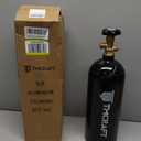 TMCRAFT 5lb CO2 Tank, High Strength Aluminum Alloy Cylinder with CGA-320 Valve, DOT Approved Cylinder for Kegerator kit and Draft Beer Dispensing (Black Glossy Coating)