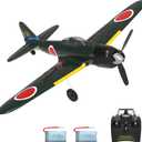 VOLANTEXRC RC Plane for Beginners, 4CH WWII RC Airplane A6M Zero with Aileron, 2.4Ghz Remote Control Plane with Xpilot Self Righting&One Key Aerobatic, Gifts for Adults (761-15 RTF) (Green P40)
