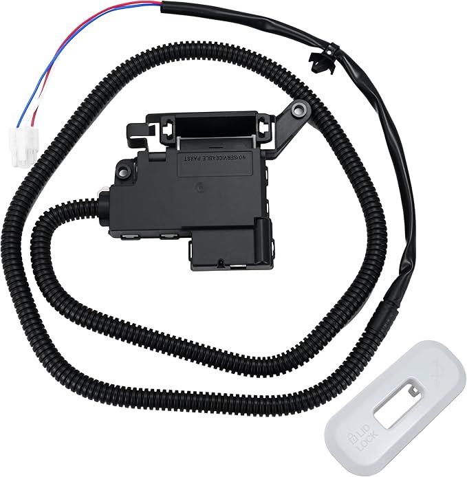 W11414731 W11513248 Washer Lid Lock Assembly Includes W11643703 W11403468 Bezel Compatible with Whirlpool Maytag Crosley WTW5057LW0 WTW5010LW0 WTW5015LW0 Washer Lid Lock Latch Fits PS16543458 DTL6000