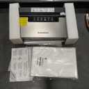 Bonsenkitchen Vacuum Sealer Machine, Stainless Steel Food Sealer Vacuum Sealers with 100 Bags & 1 Roll Bag, 5 Food Vacuum Modes, Built-in Cutter & Bag Storage, Silver-Black