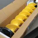 Ice Auger Bit, 8'' Ice Augers for Ice Fishing, Ice Fishing Auger with Universal Adapter & Top Plate (Yellow)