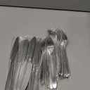 Nuenen 150 Pcs Stainless Steel Set 75 Dinner Forks and 75 Knives, Metal Steak Knives Forks Flatware Tableware Cutlery Set for Home Restaurant(Silver,8.4 x 0.7 Inch,7.1 x 1 Inches)