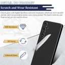 for Samsung Galaxy S24 FE Back Glass Replacement for Samsung S24 FE 5G SM-S721 Rear Glass Replacement Battery Cover Housing Door Accessories Parts with Repair Tools (Black)