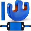 TrelaCo 2 Pcs Bedridden Patient Turning Device Set, Including 1 Turning Pillow and 1 Turning Belt, Prevent Muscle Atrophy for Elderly Seniors Disability Prevention Bed Sore Aid Care(Blue) (Blue)