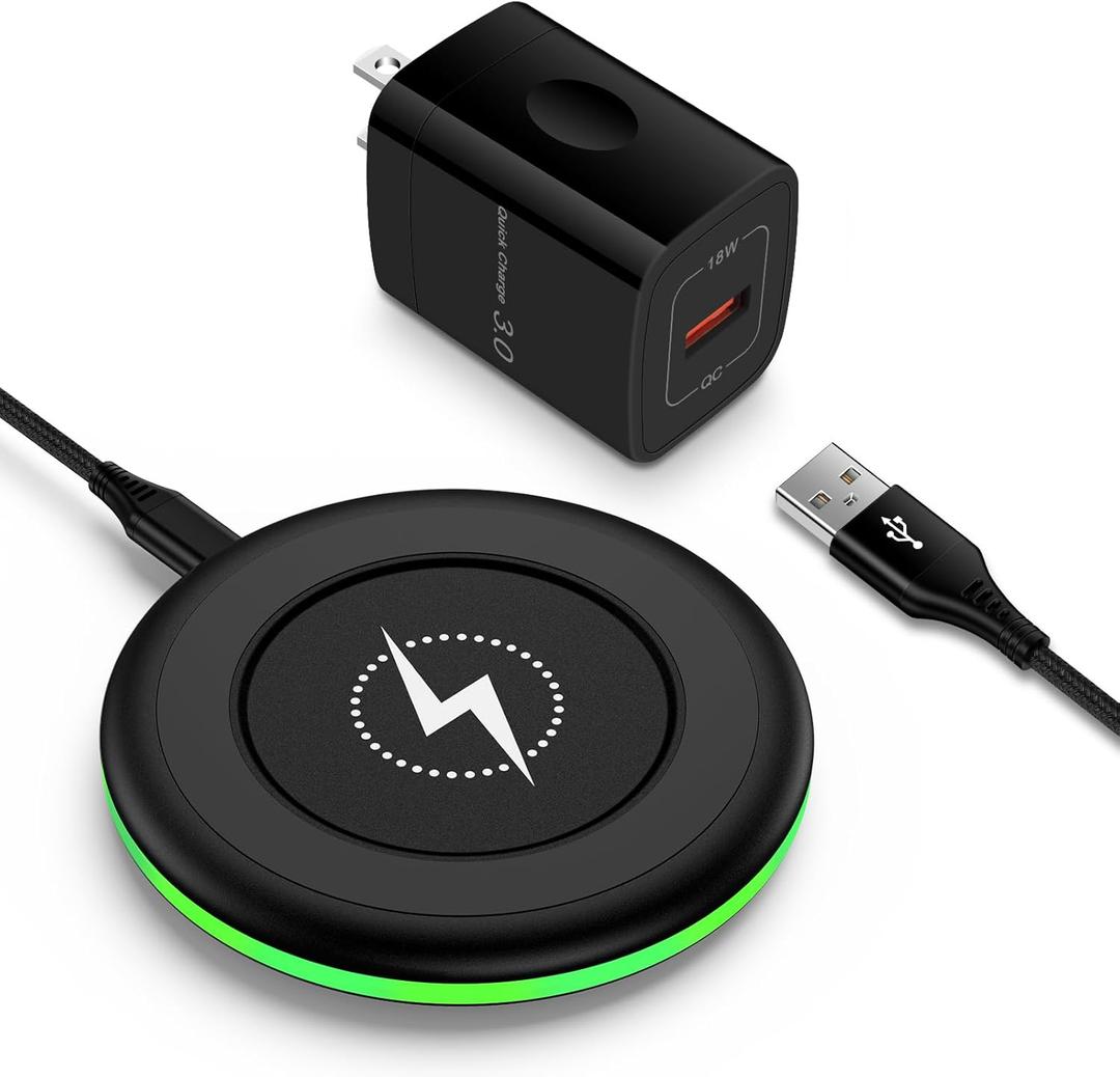 for Samsung S26 Ultra Wireless Charger Fast Charging Pad for Galaxy S26 S26+ S25 FE Z Flip 7 Fold 7 S25 Ultra S24 FE S23 S22, 15W Android Phone Wireless Charging Station for iPhone 17 16e 16, Pixel 10