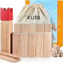 Large Kubb Yard Game Set with Carrying Bag, Yard Games Set Viking Chess Games Tossing Game Set, Outdoor Camping Beach Backyard Lawn Game for Adults and Family for Field Day Games (Large)