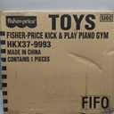 Fisher-Price Baby Playmat Kick & Play Piano Gym with Musical and Sensory Toys for Newborn to Toddler, Navy Fawn