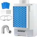 3-in-1 Indoor Dryer Vent, Stainless Steel Screen Filter, Polyester Filter, Lint Catcher with 4 Polyster Filters and Vent Hose for Electric Clothes Dryers