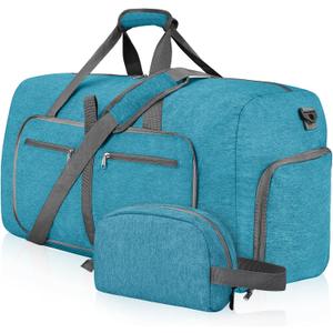 Felipe Varela Duffle Bag with Shoes Compartment and Adjustable Strap,Foldable Travel Duffel Bags for Men Women,Waterproof Duffel Bags