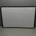 VIZ-PRO Magnetic Dry Erase White Board, 36 X 24 Inches, Black Aluminium Frame