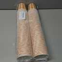 120pcs 9oz Fall Plaid Paper Drinking Cups, Orange Disposable Thanksgiving Gingham Paper Cups Checkered Cups for Harvest Thanksgiving Party