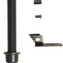 EZHT001 Gate Latch Pull Gate Opener Black Adjustable from 2" to 7" Posts