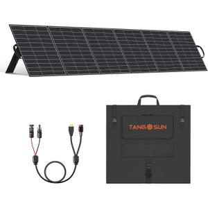 420W Portable Solar Panel for Power Station, 41V MC4 Foldable Solar Charger Ultra Light Solar Panels 25% High Efficiency, Waterproof, Solar Suitcase w/ Adjustable Bracket for RV Camping Off-grid Blackout