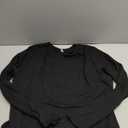 FOREYOND Plus Size Bodysuits for Women Long Sleeve Crew Neck Body Suit Tops Casual Slim Fit Basic Leotards Shirts (XX-Large, Black)