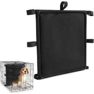 HOMBYS Securely Attached Dog Crate Divider, Thick Dog Kennel Divider with Ties and Fixed FramePuppy Accessories for Puppy TrainingDivider Only, Without Crate, 24x22.5 inches, Black