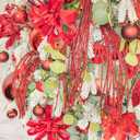 KI Store Burgundy Christmas Balls 34pcs 2.36-Inch Christmas Tree Decoration Ornaments for Xmas Tree Holiday Wreath Garland Decor Ornaments Hooks Included