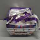 Cholemy 24 Pieces Purim Gift Baskets Empty Kit Include 8 Kraft Market Trays 8 Bags and 8 Bows Jewish Carnival Party Favors Gift Cardboard Box for Gifts Empty with Handles Happy Purim Party Supplies