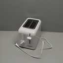 Cuisinart CPT-122 2-Slice Compact Plastic Toaster, Slots for Bagels & Bread, 7 Shade Settings, Cancel/Defrost/Reheat Functions, Removable Crumb Tray, Small Kitchen Appliance for Home & Office, White