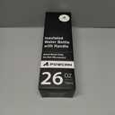 POWCAN 26 oz Insulated Water Bottle with 2-in-1 Straw and Spout Lid, Keep Cold 24H, Leak-Proof, Fits in Car Cup Holder, Stainless Steel Water Bottle for Sports, Travel, and School (Dark Knight)