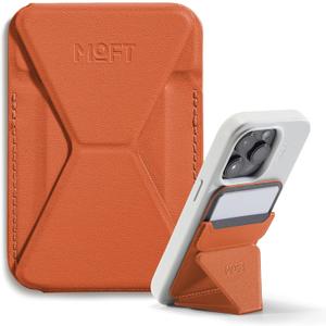 MOFT Magnetic Wallet Stand Compatible with iPhone 17/16/15/14/13/12 Series, Angle Adjustment & Magsafe Compatible MOVAS Phone Stand,Sunrise