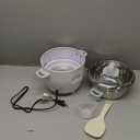 Aroma Housewares 6-Cup (Cooked yield ) / 1.2Qt. Select Stainless Pot-Style Rice Cooker, & Food Steamer, One-Touch Operation, White