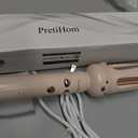 PretiHom Automatic Rotating Curling Iron - 1.1 Inch (28mm) Curling Wand for Beach Waves, Anti-Scald, Anti-Tangle, Ceramic Coating, Dual Voltage, Hair Curler for Women, All Hair Types