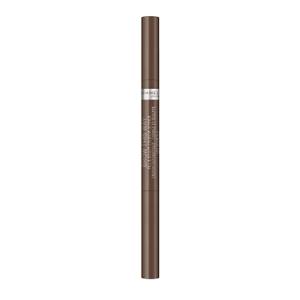 Rimmel Brow This Way Fill & Sculpt Eyebrow Definer, 002 Medium Brown, Double Ended Brow Pencil, Defines & Sculpts Brows, Lasts All Day, Vegan Formula, 0.01 oz