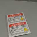 10 PCS Emergency Spill Kit Label Decal - 5" x 3.5" Vinyl Self Adhesive Emergency Safety Warning Waterproof Sign for Industrial Hazmat Facilities Notices, Spill Kit Station