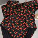 Womens Tie Floral Sexy One-Piece Tankini Bathing Suits Slimming Swimsuit (XX-Large)