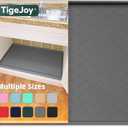 TigeJoy Waterproof Under Sink Mat 31" x 22", Shelf Liner Protector in Kitchen and Bathroom, Silicone Cabinet Liners for Organizers and Storage, Fit as Drawer Mats or Drip Tray