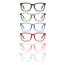 CCVOO 6 Pack Blue Light Blocking Reading Glasses, Anti Headache/Glare/Eye Strain Readers Computer Eyeglasses Women/Men (6 Pack Mix,2.25)