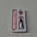 Bikini Trimmer and Shaver Kit for Women - 2-in-1 Wet/Dry Electric Body Hair Trimmer Facial Hair Removal Cordless Waterproof Bikini Shaver Razor for Face Lip Chin Pubic Underarm Legs (Pink)