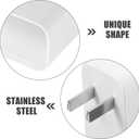 Fake Charger Plug For Diversion Phone Charger Secret Hiding Diversion Case Safe Hidden Compartment Secrets Box for Keys Cash Valuables Jewelry (White)