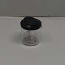 Pill Bottle Organizer with 7 Large Compartments, Pill Dispenser 4.4" H x 3.6" Dia for Travel, Supplement Organizer with Anti-Mixing Design, BPA-Free Pill Container with 20 Pcs Labels, Black