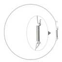 ACA56078801 Gasket Clamp Assembly for Kenmore LG Maytag Front-Load Washing Machines, Interchangeable AP4998833 AH3530864 EA3530864 PS3530864, Boot Seal Retaining Ring ACA56078801, Retaining Ring