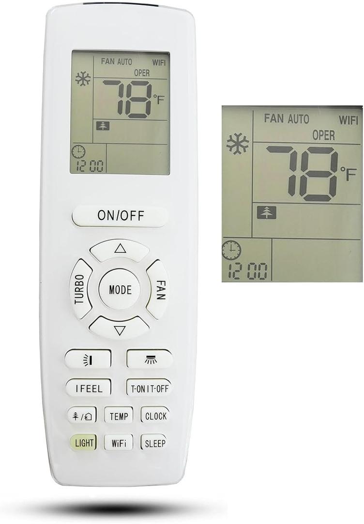 Replacement Remote Control YAP1F Compatible for GREE Air Conditioner Remote Controller YAP1F YV1L1 YB1F2 YB1FA (Display in Fahrenheit) Replacement Remote Control YAP1F Compatible for GREE Air Conditioner Remote Controller YAP1F YV1L1 YB1F2 YB1FA (Display in Fahrenheit)