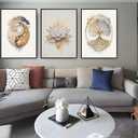 3PCS Tree of Life Cnavas spiritual Wall Art Boho Sacred Geometry Posters Print Art Lotus Zen Pictures Wall Decor Abstract Yin Yang Fall feng Shui Artwork for Living Room Yoga Room Bedroom Home Decoration ( Poster No Frame)